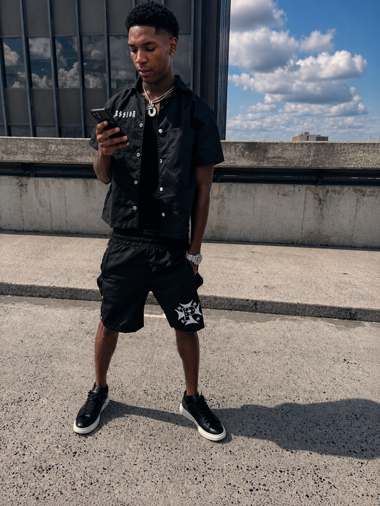 Black&grey possession jacket